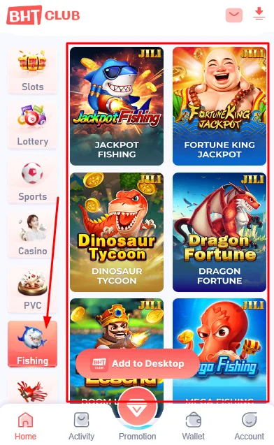 Fishing games